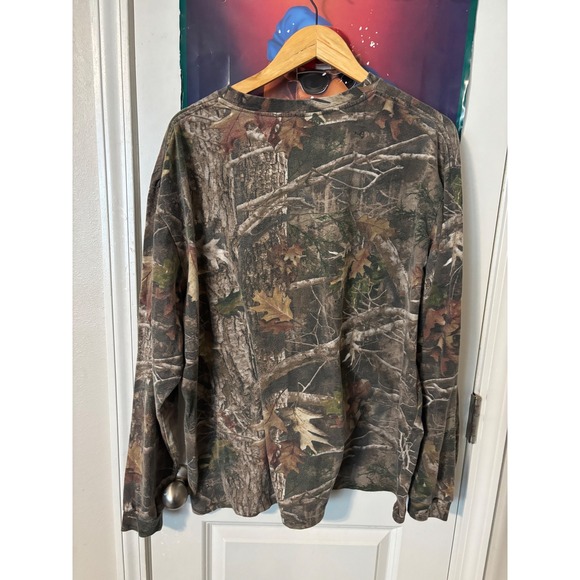 RealTree Camo Long Sleeve T-Shirt Mens XL All Over Print Hunting Fishing Tee vtg - Picture 2 of 5